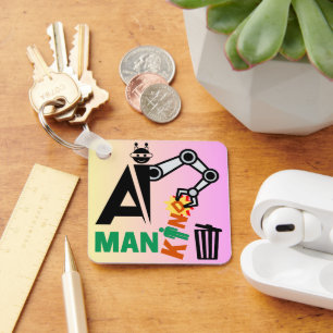 Artificial Intelligence (AI) Automation Keychain