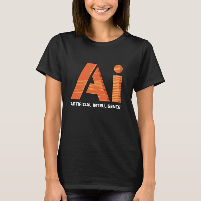 Artificial Intelligence AI  Computer Science Enthu T-Shirt (Front)