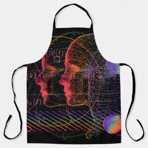 Artificial Intelligence and Virtual Reality concep Apron