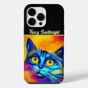 Artificial intelligence animal cat face iPhone 14 pro max case