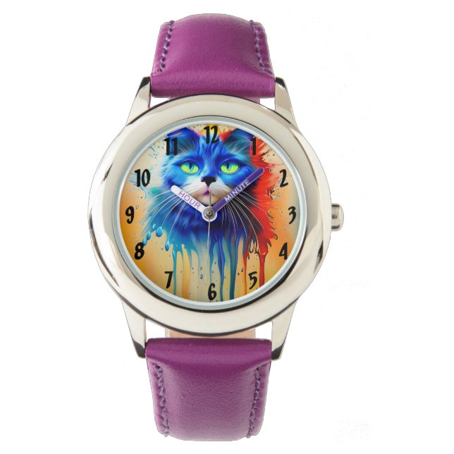 Artificial intelligence animal cat  watch (Front)