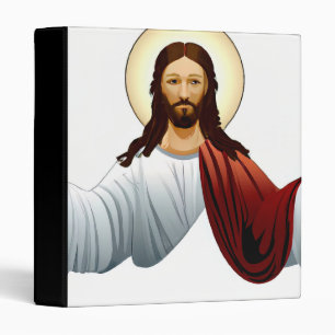 Artificial Intelligence Art of Jesus with Arms Out Binder