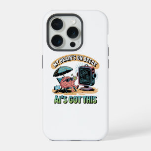  Artificial Intelligence Brain Break Humour iPhone 15 Pro Case