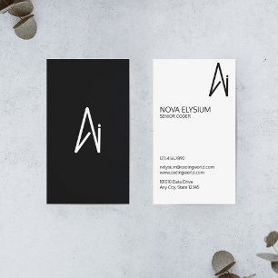 Artificial Intelligence Coder Business Card