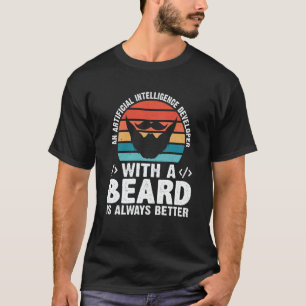 Artificial Intelligence Developer With A Beard T-Shirt