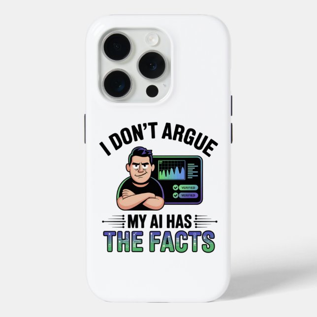 Artificial Intelligence Facts Humour Design Case-Mate iPhone Case (Back)