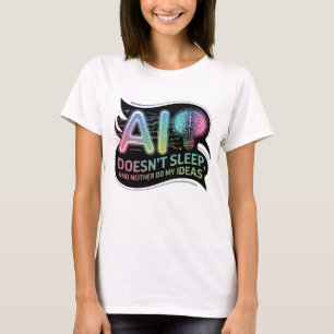 Artificial Intelligence Ideas Neon Graphic T-Shirt