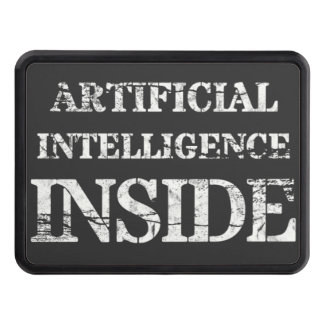 Artificial intelligence inside trailer hitch cover
