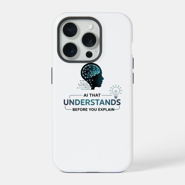 Artificial Intelligence Smart Tech Design iPhone Case (Back)