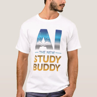 Artificial Intelligence Study Buddy Design T-Shirt