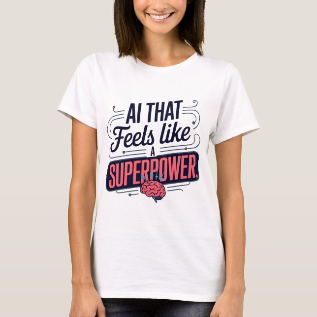 Artificial Intelligence Superpower Graphic T-Shirt (Front)