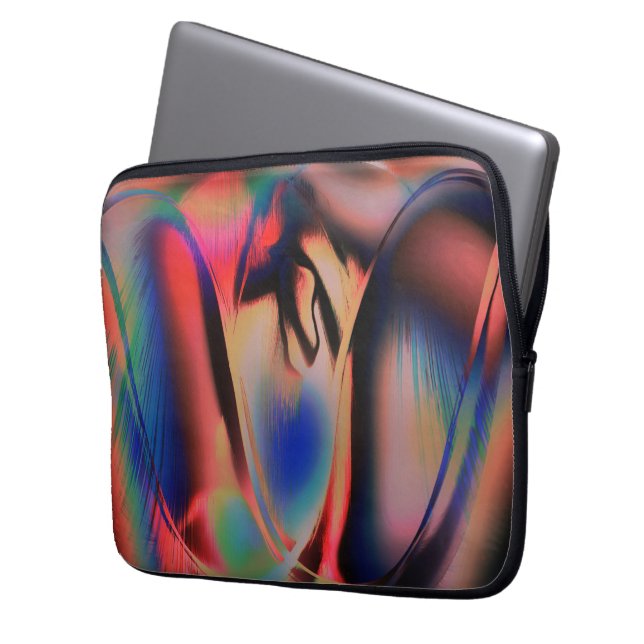 Artificial late afternoon, inflated skinned style  laptop sleeve (Front Left)