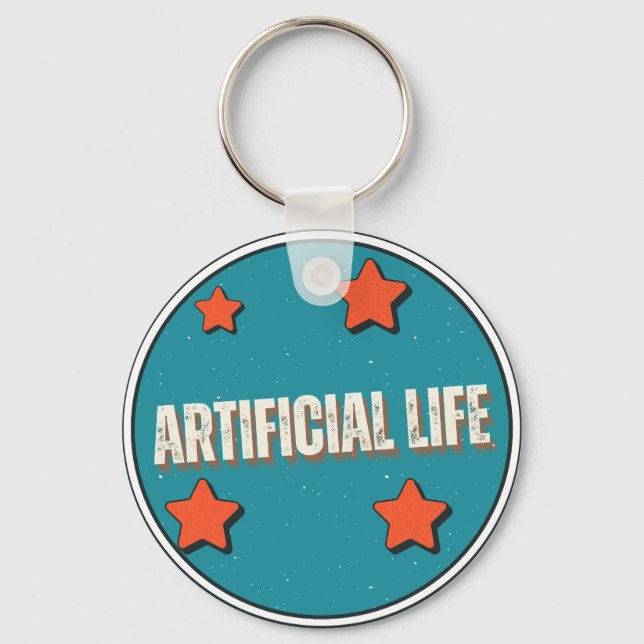 Artificial Life Keychain (Front)