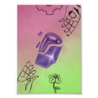 Artificial living photo print