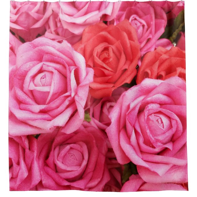 Artificial Red Rose Background Closeup (Front)