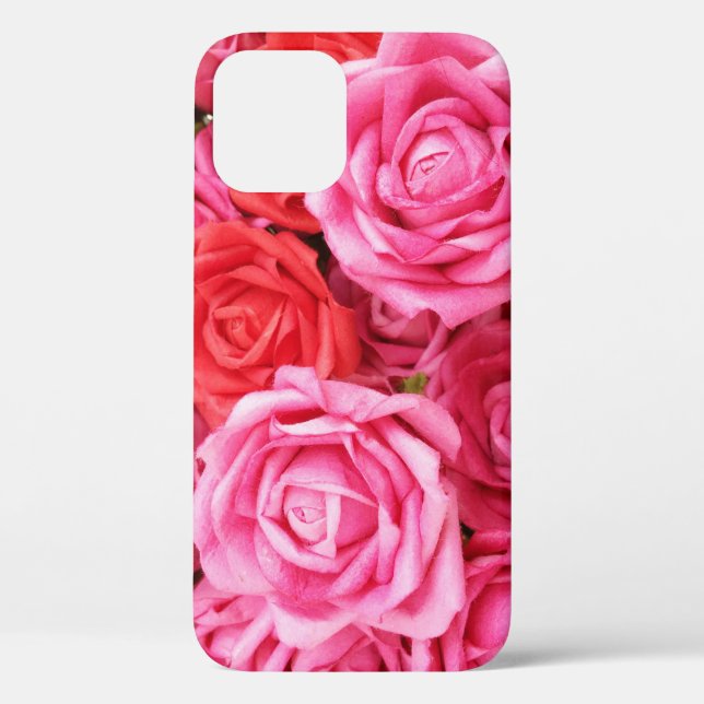 Artificial Red Rose Background Closeup Case-Mate iPhone Case (Back)