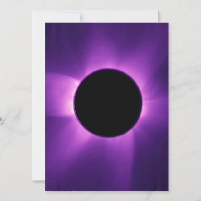 Artificial Solar Eclipse from Space Invitation (Front)