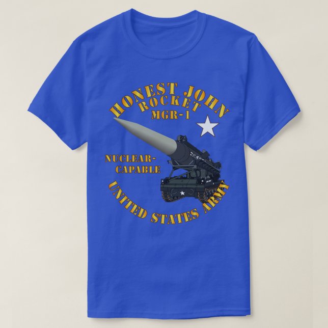 Artillery Honest John Rocket MGR1 T-Shirt (Design Front)