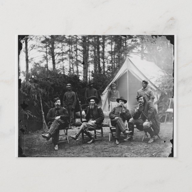 Artillery Officers Postcard (Front)