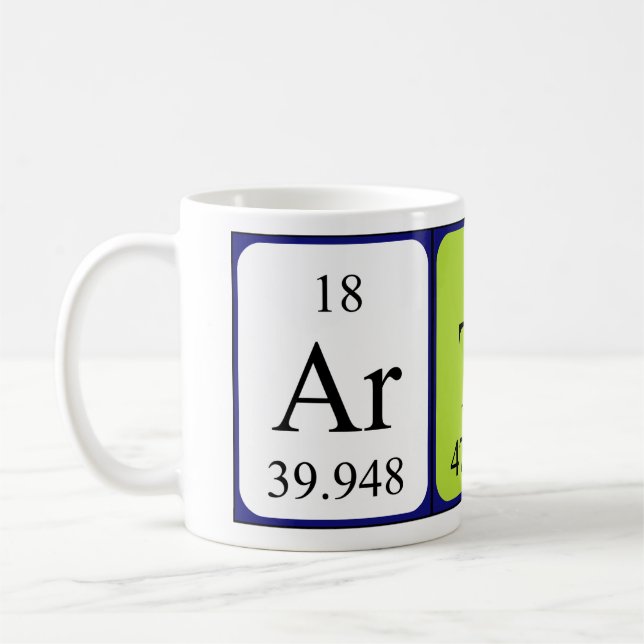 Artis nom de table périodique mug (Gauche)