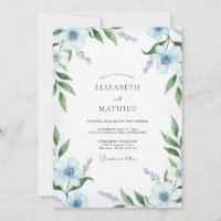 Artisan Azure Painted Foliage Wedding
