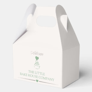Artisan bakery branding cake box for new bakery