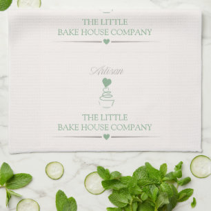 Artisan bakery business branding for new bakery kitchen towel