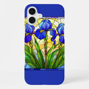 Artisan Blue Iris Stained Glass  iPhone/ Pad case