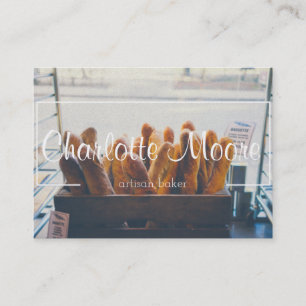 artisan bread baker hipster business card