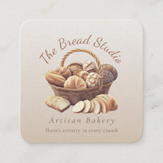 Artisan Bread Basket Square Business Card