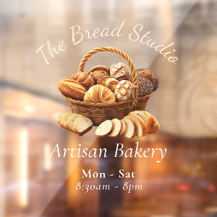 Artisan Bread Basket  Window Cling
