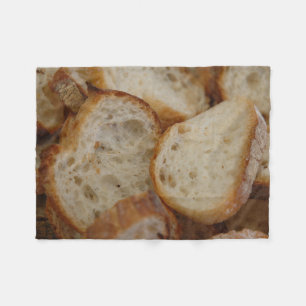 Artisan Bread Slices Fleece Blanket