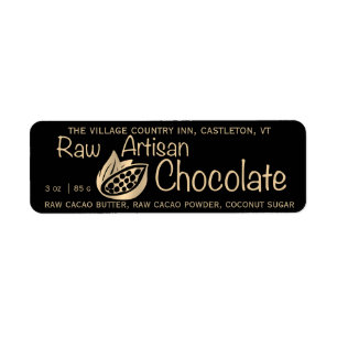 Artisan brut Chocolat Gold sur le Étiquette de pro
