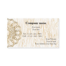 Artisan Business Card Design for a Woodworking 