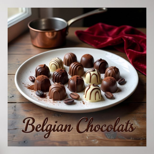 Artisan Chocolate Reverie Dessert Poster (Front)