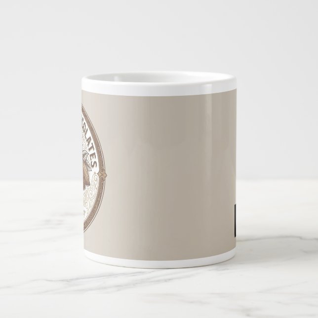 Artisan Chocolates Vintage Cocoa Large Coffee Mug (Front)