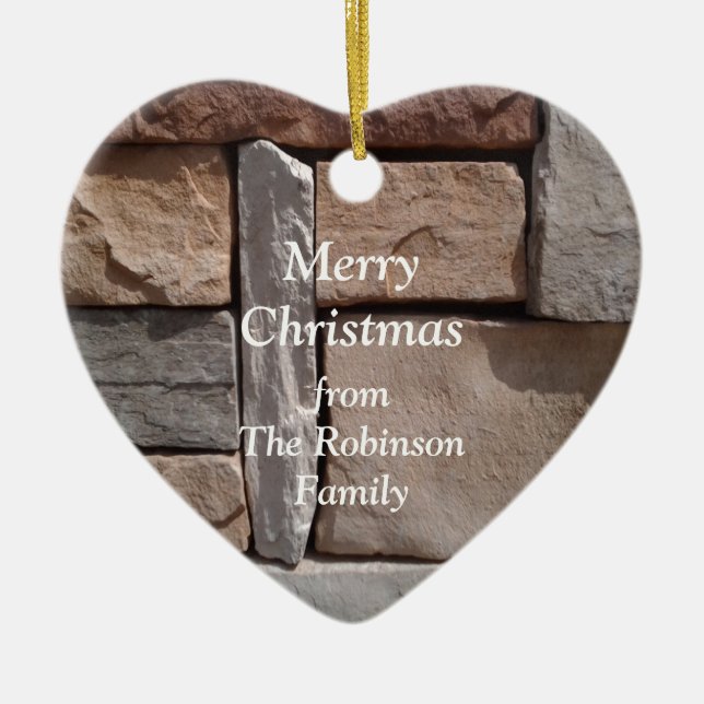 Artisan Masonry Ceramic Ornament (Front)
