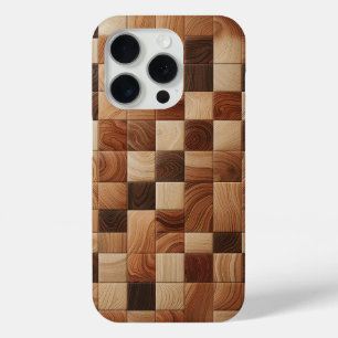 Artisan Natural Wood Grain Mosaic Phone Case 