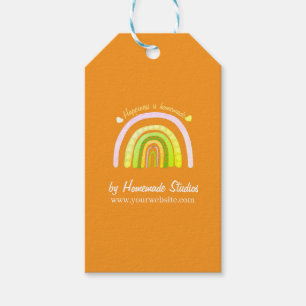 Artisan Rainbow 'Happiness is Homemade'  Gift Tags