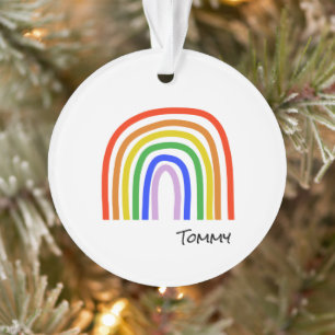 Artisan Rainbow NAME Colourful Kids Fun Ornament