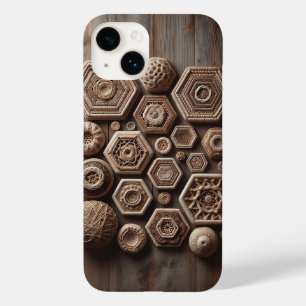 Artisan Woven Geometric Shapes Phone Case - Rustic