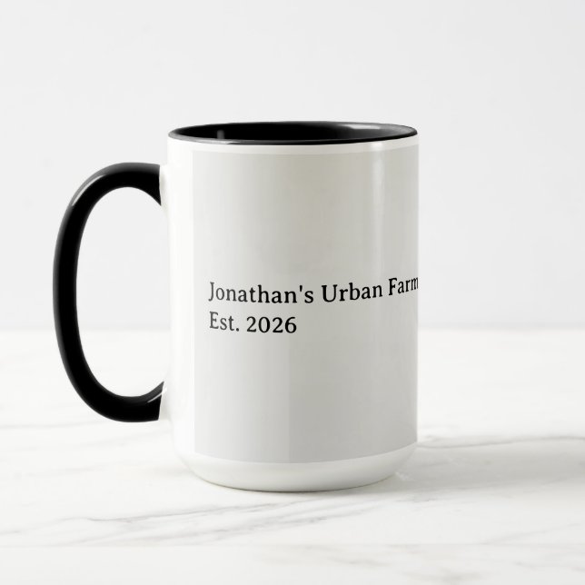 Artisanal Speckled Egg Personalized Coffee Mug (Left)