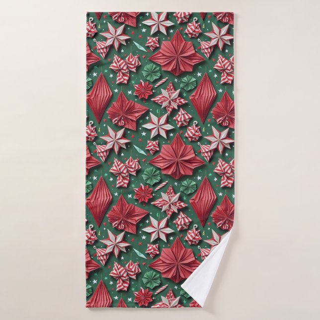 Artisanat origami de Noël 12 - Serviette de bain (Serviette de bain)
