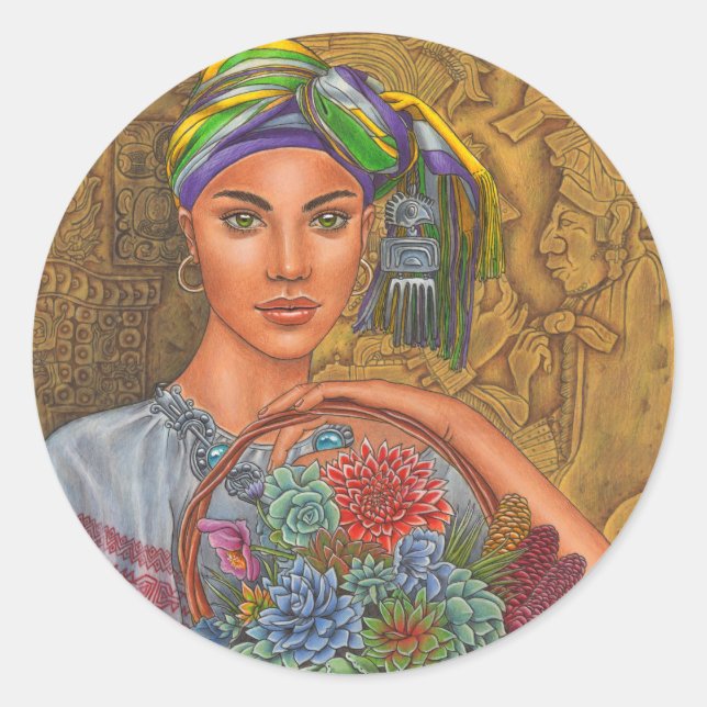 "Artisans: Basket Weaver" sticker (Front)