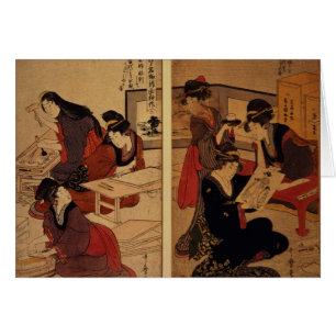 Artisans faisant une gravure sur bois, c.1857
