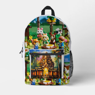 Artisan's Touch Printed Perfection Crafted Canvas  Backpack