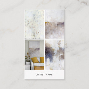 Artist 4 Image Grid Template Business Card