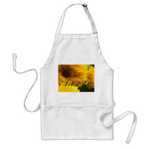 Artist apron Yellow Sunflower crafts art apron