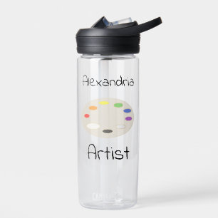 Artist Art Palette Personalized  Water Bottle