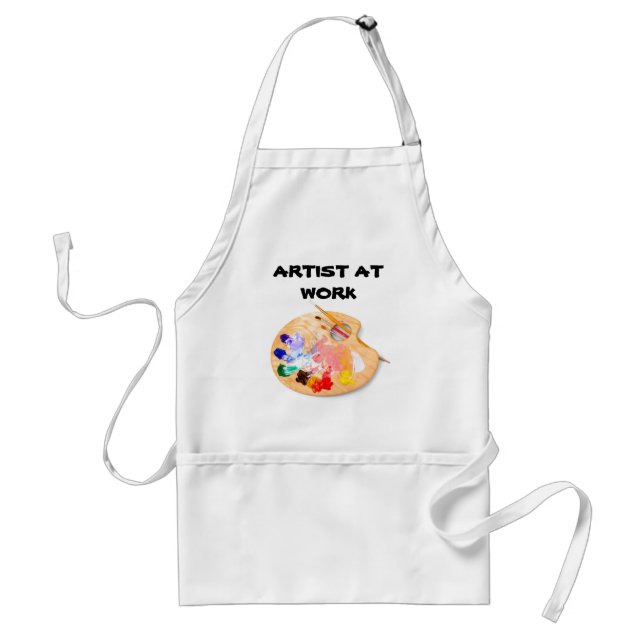 ARTIST AT WORK  art smock Standard Apron (Front)